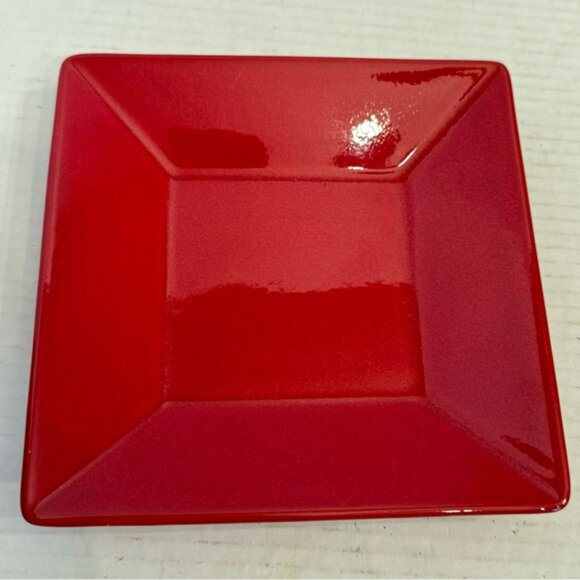 Waechtersbach Fun Factory Red-Cherry ~ Set of 2 ~ Square Salad Plates ~ 7" - Picture 15 of 16